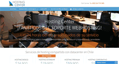 Desktop Screenshot of hostingcenter.cl